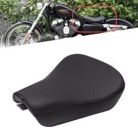 Bantal Kursi เดี่ยวคนขับหน้ารถจักรยานยนต์สำหรับ Harley Sportster สี่สิบแปด XL 1200 883 72 48หมอนอิงหมอนหนังสีดำ Rer