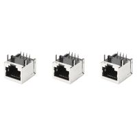 60 Pcs RJ45 Socket 8 Pin Cable Interface Shielded Connector Female 8P8C Modular Network Jack LAN Adapter Connector