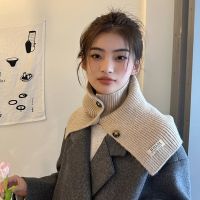 [COD] shawl womens autumn and winter all-match coat high collar neck guard bib thickened warm knitted woolen scarf