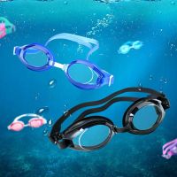 Silicone Comfortable HD Swim Goggles Men Women Myopia Pool Earplug Anti Fog PC lenses UV Protection Waterproof Swimming Eyewear Goggles