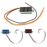 Mini Digital Voltmeter DC 0-100V LED Panel Voltage Meter 3-Digital With 3 Wires Red