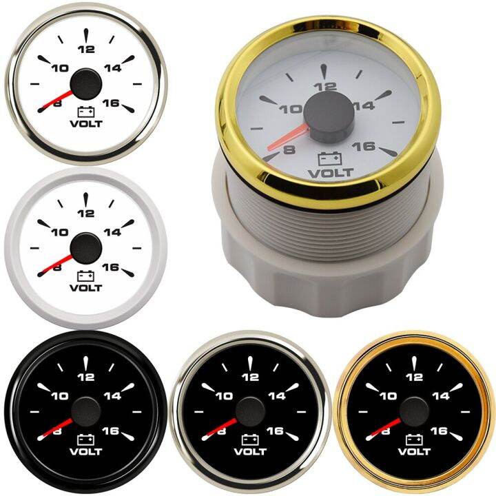 Voltmeter 52mm Marine Boat Volts Gauge Waterproof Voltage Volt