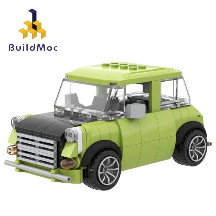 Speed champion MOC Technical Mustanged Vehicle Mr Bean‘s Sports Racing