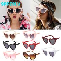 9PPE9LV เครื่องประดับสำหรับผู้หญิง ผู้หญิง แฟชั่น Clout Goggle ป้องกัน UV400 แว่นกันแดดรูปหัวใจ แว่นตา แว่นกันแดดวินเทจ