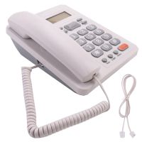 Corded Telephone Landline Telephone, Dual Interface Wired Telephone with Caller Identification for Office