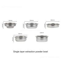 ชามกรองผงคู่51มม. สแตนเลสเกรดความปลอดภัยของอาหารไม่มีแรงดันขายส่งกรองกาแฟแบบพกพาชั้นเดียว