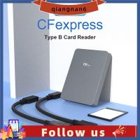 QIANGNAN6อะแดปเตอร์ Type-C แบบพกพา CFexpress Type B Reader USB3.1 Gen 2 10Gbps เครื่องอ่านการ์ด