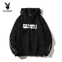 Playboy ฮูดดี้แขนยาวฤดูใบไม้ผลิเสื้อกันหนาวผู้ชายกระเบื้อง