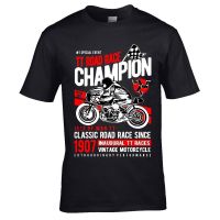 Novelty Isle Of Man Road Race Biker Vintage Motorcycle Motif Tops 2019 Short Hip Hop Starnger Things T Shirts S-4XL-5XL-6XL