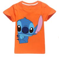 Lilo and Stitch Kids Clothes Baby Boy Girls T-shirt Short Sleeve T Shirt Top