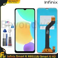 Beyondwolf จอ LCD แบบดั้งเดิมสำหรับ Infinix Smart 6 X6511B/Smart 6 HD หน้าจอดิจิตอลสัมผัสหน้าจอ LCD X6512แทนการประกอบสำหรับจอแสดงผล Infinix Smart 6 6จอ HD