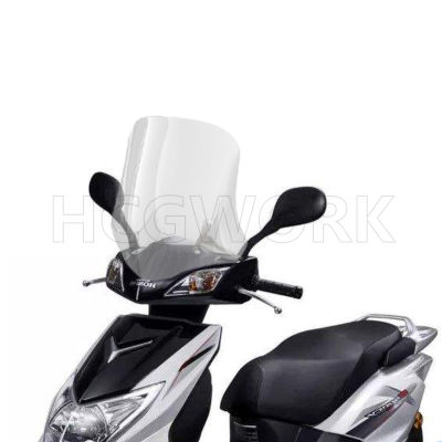 อุปกรณ์เสริมรถจักรยานยนต์กระจกหน้ารถ Hd โปร่งใสสำหรับ Honda Wh110t-9