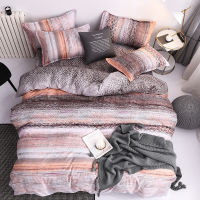 JUSTCHIC 15 off Bedding Set Retro Stripe Print Duvet Cover Bed Sheet Pillowcase Spring Summer Autumn Winter Use