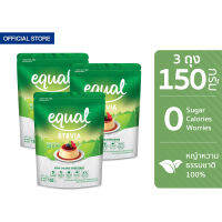 [3 ถุง] Equal Stevia 150 g อิควล สตีเวีย 150 กรัม 3 ถุง รวม 450 กรัม ผลิตภัณฑ์ให้ความหวานแทนน้ำตาล