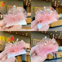 เด็ก Princess Cute Crown Hair Clip หมวกสำหรับเด็กหญิงตัวเล็ก ๆ คลิปด้านบน คลิปฤดูร้อนสำหรับสาว ๆ คลิปตาข่าย คลิปผม 2OZX