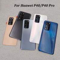 สำหรับ Huawei P40 Pro ชิ้นส่วนอะไหล่ซ่อมเคสหลังฝาหลังปิดโทรศัพท์บานประตูหลังสำหรับ Huawei P 40 P40pro และเลนส์กล้องถ่ายรูป