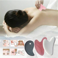 Gua Sha Board ขูดใบหน้าแผ่นขูดเครื่องมือนวดร่างกายใหม่สปานวด Bianstone ขี้ผึ้ง Guasha ขูดสำหรับคอกลับ ！