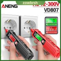 ZOWBRSH AC 12-300V ปากกาทดสอบการเหนี่ยวนำอัจฉริยะ 50/60Hz เซนเซอร์ NCV เครื่องตรวจจับสายไฟ Aneng VD807 เครื่องมือช่างไฟฟ้าอุปกรณ์ เครื่องทดสอบแรงดันไฟฟ้า บ้านในบ้าน