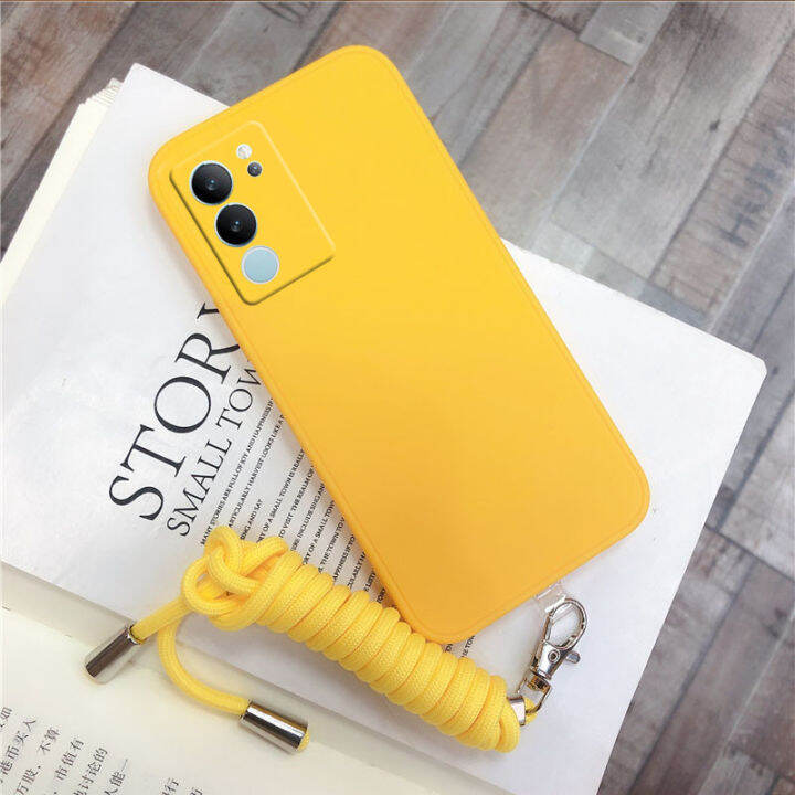 เคสสำหรับ-vivo-โทรศัพท์ใหม่-v29-5g-แฟชั่นผิวสัมผัสนิ่ม-tpu-ปลอกโทรศัพท์มือถือ-vivo-v29เรียบง่ายฝาครอบโทรศัพท์-vivov29-5g-พร้อมสายคล้อง