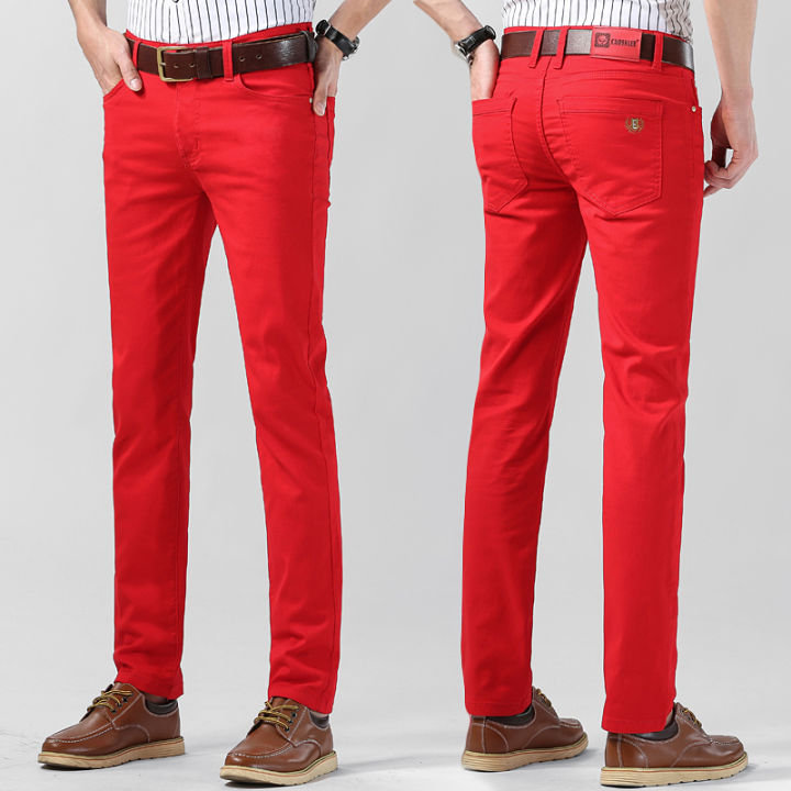 2022-musim-luruh-dan-musim-sejuk-jeans-kuning-lelaki-yen-fesjenama-bera-semua-perlawanan-seluar-kasual-merah-jbu-laki-uar-denim-merah-klasik