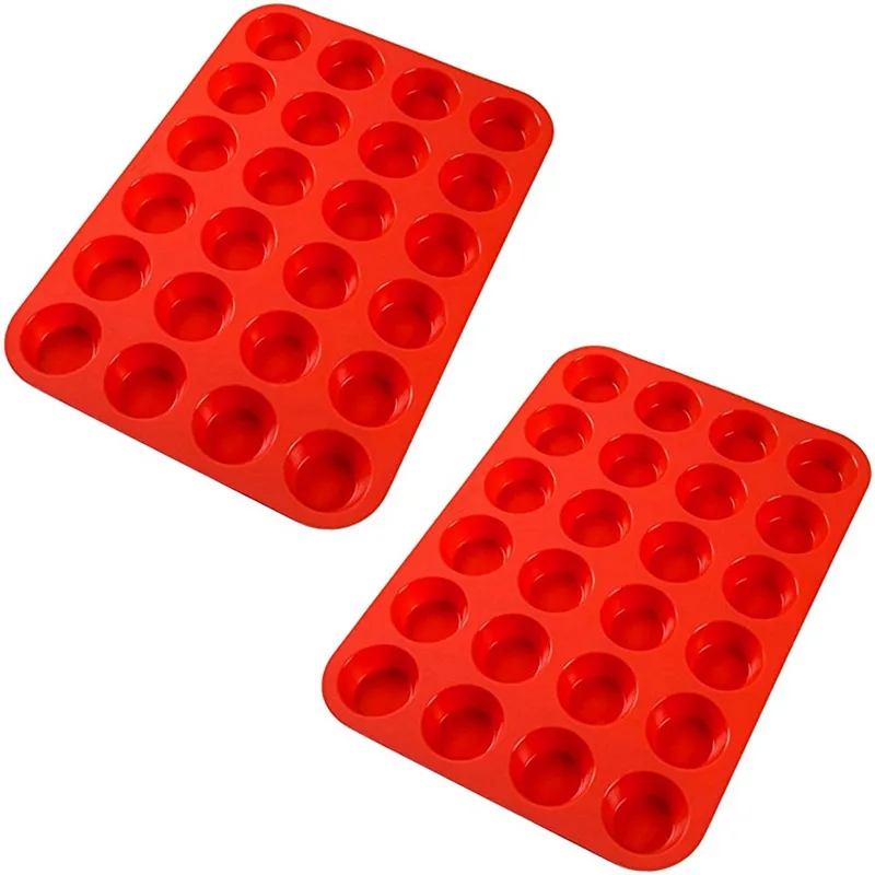 SET OF 24 MINI SILICONE MUFFIN CUPS