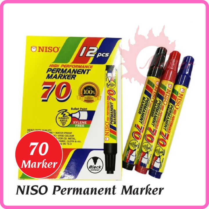 NISO / Faster 70 Permanent Marker Pen Lazada