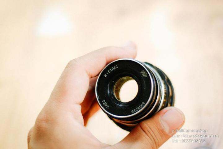 ขายเลนส์รัสเซีย-industar-61-50mm-f2-8-สีดำ-for-nikon-1-mirrorless