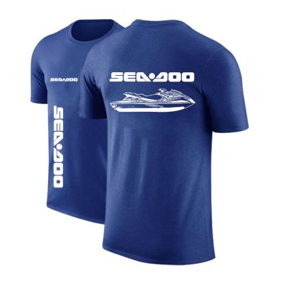 2023 Sea Doo Seadoo Moto Summer New Short Sleeve Sport T-Shirts Short Sleeves Round Neck Leisure Breathable Casual Man T Shirts