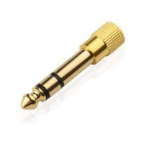 ??HOT!!ลดราคา?? Jack Converter Adapter 3.5mm to 6.35mm แจ็คอะแดปเตอร์แปลง (Gold) ##ที่ชาร์จ แท็บเล็ต ไร้สาย เสียง หูฟัง เคส .ลำโพง Wireless Bluetooth โทรศัพท์ USB ปลั๊ก เมาท์ HDMI .