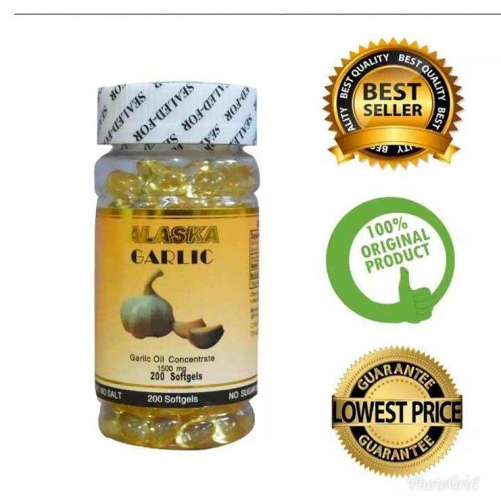 MZ wise Alaska Garlic Oil Concentrate 1500mg 200 Capsules Lazada PH