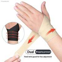 ✺ 1Pc Wrist Guard Sports Wristband Wrist Wrap Sports Supplies Fasten Tape Breathable Ultra-thin Sweat Absorption with Thumbhole Pa