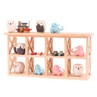 1:12 Dollhouse Miniature Storage Side Cabinet Animal Micro-Landscape Ornaments Display Rack Model Furniture Decor
