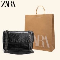 Zara6.4ของต้นป็อปอลาร์2023แพ็คเก็จใหม่หญิงจรจัดโซ่ขนาดใหญ่บุรุษไปรษณีย์ BaoChao กระเป๋าสะพายข้าง