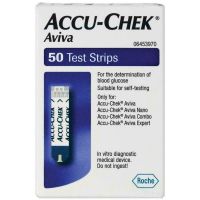 Accuchek Aviva 50 ชิ้น /แผ่นตรวจน้ำตาลในเลือดรุ่น อวิว่าแบบ50ชิ้น Exp.2024