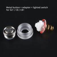 (Stainless steel button light switch) kit for replacing silicone buttonssuitable for (gray and black S2 ) / C8 /C8 /S21A