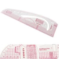 Mul-tifunction Cutting Ruler Plate Making Clothing Sample Yardstick Built-in Scale Drawing Rule Armhole Curve Plastic Sewing ACC