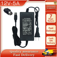 ใหม่ 4 ขา 12V 5A 60W AC DC Switching Power Adapter Converter สำหรับ LCD TV Monitor Flat Panel TV DVR Power Supply Charger