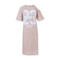 Hybrid Dress ไฮบริดเดรส สีชมพู(Pink)WD-377-PK