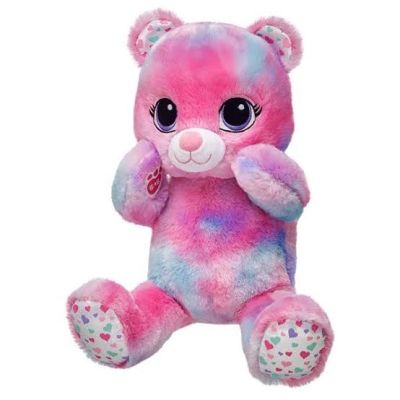 2nd. (มือสอง) ตุ๊กตาหมี บิ้วอะแบร์ สีพลาสเทล เท้าสกรีนลาย💖ของขวัญวาเลนไทน์💖Valentine🌟Build A Bear Workshop🌟สินค้ามือสองสภาพใหม่