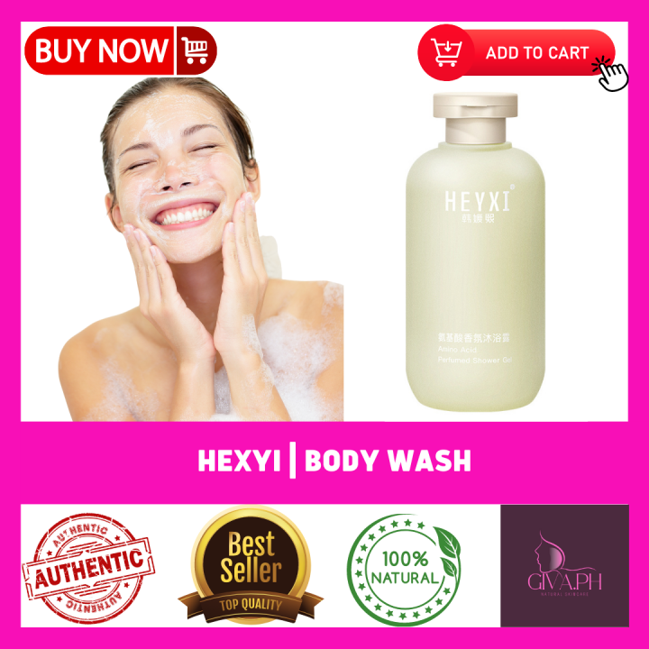 100 ORIGINAL HEYXI Body Wash, Amino Acid Perfumed Shower Gel Body Wash, Shower Gel 300ml Remove