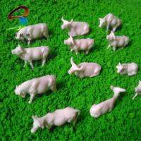 [COD] 20pcs model cow plastic bossy mini scale white size 1.5 3.0cm