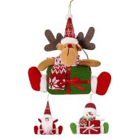 Santa Ornaments for Christmas Tree Cute Elk Santa Claus Snowman Christmas Tree Ornaments Christmas Decoration Home Decor for Mantle Party Favors Fireplace Window Wall workable