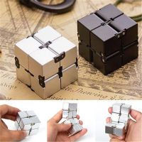 HOT!!!┅☃ pdh711 Fidget Cube Metal Infinity Cube Stress Relief Fidget Anti Anxiety Stress EDC Toy