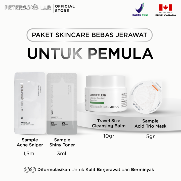 Peterson's Lab Trial Set Bebas Jerawat Lazada Indonesia