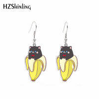 《 DTOU Fashion 》2021 Anting-Anting Cangkuk Akrilik Baru Kartun Kucing ต่างหูรูปหยดน้ำเรซิ่น E.poxy Jewellry