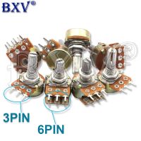 10PCS WH148 15mm 3pin 6pin B1K B2K B5K B10K B20K B50K B100K B250K B500K B1M Potentiometer 1K 2K 5K 10K 20K 50K 100K 250K 500K 1M WATTY Electronics