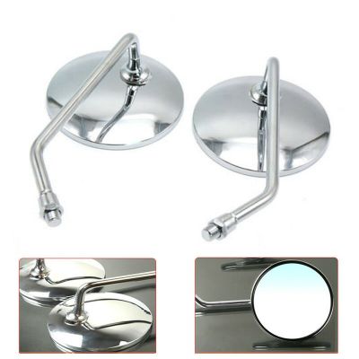 ∋ 2Pcs/Pair 8mm 10mm Motorcycle Back Side Convex Mirror Rearview Mirror Scooter E-Bike Motor Rear View Mirrors Good Quality