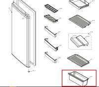 อะไหล่แท้ศูนย์/ช่องแช่ผักตู้เย็นชาร์ป/UYOK-A710CBFA/รุ่น SJ-M19S SJ-M15S