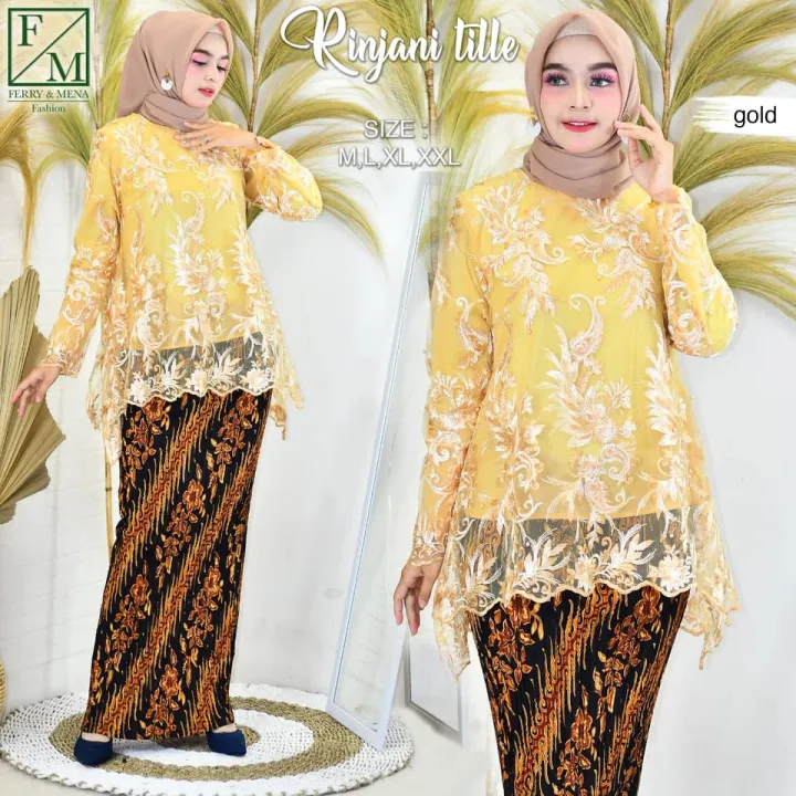 Realpict!!!!!Tile Jumbo Sampai LD 120 ,,kebaya Brokat Stelan Untuk ...