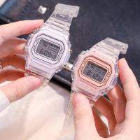 ❏⊙❏ INS Transparent Watch Women Electronic LED Ladies Watches Sports Waterproof Digital Watch Candy Multicolor Student Gift rrelojes